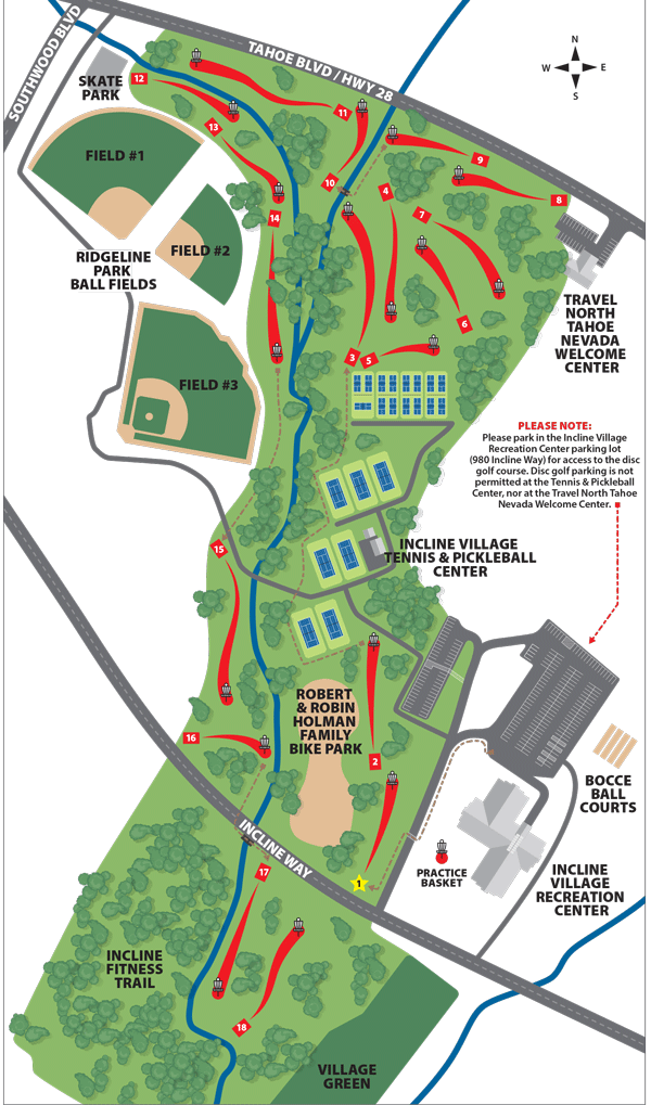 disc golf map